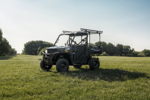 Can Am Defender Rear Bed Rebel Utility Rack - Black River