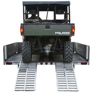 Kawasaki Mule / Ridge / Teryx Ride Master Aluminum Arched Dual Runner UTV Ramps - Black Widow