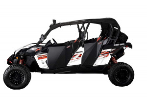 Can-Am Commander Max (4 seat models) Black Suicide Full Doors - Dirt Specialties