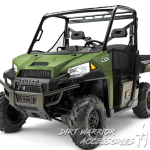 Polaris Ranger (Pro-Fit only) Rear Windshield - Dirt Warrior Accessories