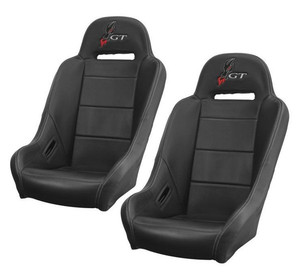 Polaris RZR Black Highback GT Seat Pair - DragonFire Racing