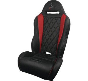 Polaris RZR Racing Highback Rt Diamond Series Seat Black/Red - Dragonfire Racing