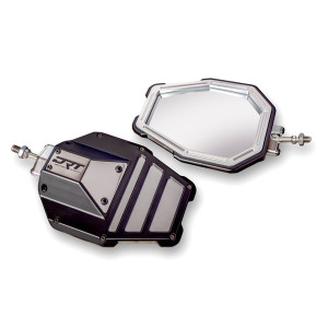 Polaris RZR Billet Aluminum Tactical Convex Side Mirror Set - DRT Motorsports
