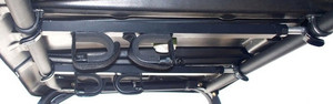 Kawasaki Mule 3010/4010/600/610/SX Front to Back 23" - 28" Double Bar Quick-Draw Overhead Gun Rack - Great Day QD850-OGR-EKO