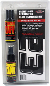 Can-Am Boat Lettering Black 3"³ registration installation kit - Hardline