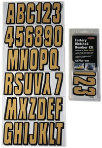 Can-Am Boat Lettering Brown/Black Registration Kit - Hardline
