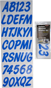 Can-Am Boat Lettering Solid Blue 3"³ Registration Kit - Hardline