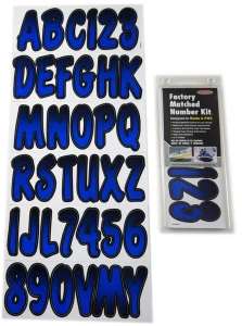 Polaris RZR Factory Matched Blue Metallic/Black 3"³ Registration Kit - Hardline