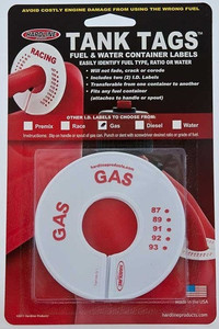 Polaris RZR Tank Tags Disc Style "œGas" - Hardline