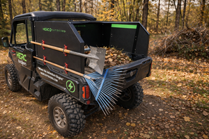 Can Am Defender Rear Bed and Leaf and Brush Holder - Herc