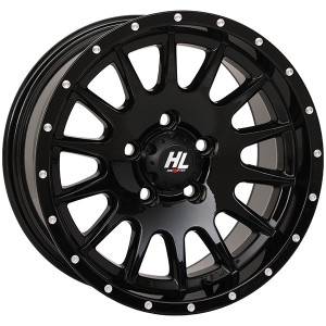 Kawasaki Teryx/Mule/KRX/Ridge HL25 15x7 5/4.5 4+3 (+10mm) - Gloss Black - High Lifter