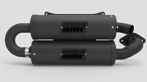 Polaris RZR RS1 Twin Loop Blackout Exhaust Systems - HMF