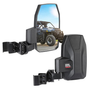 Can-Am Commander/Maverick/Defender Upgraded UTV Wider Pro-Fit Side Mirrors - Kemimoto