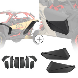 Can-Am Maverick X3 Front Lower Doors & Extended Fender Flares - Kemimoto