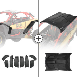 Can-Am Maverick X3 Max Extended Fender Flares & Hard Roof - Kemimoto