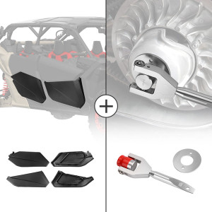 Can-Am Maverick X3 Max Lower Doors Panels & Belt Changing Tool Kit - Kemimoto