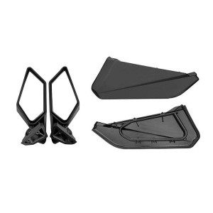 Can-Am Maverick X3 Rear View Side Mirrors & Front Lower Door Panel Inserts - Kemimoto