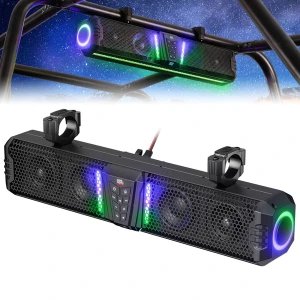 Can-Am Offroad Midnight 60 UTV Soundbar 26" "“ Bluetooth & RGB Lights, Waterproof - Kemimoto