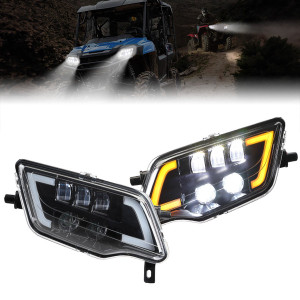 Honda Pioneer 1000/700/Talon 1000 LED Headlight with Turn Signal - Kemimoto