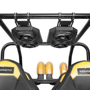 Kawasaki KRX/Teryx 4 6.5'' Bluetooth Sound System Speaker for 1.625''-1.9'' Roll Bar - Kemimoto