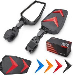 Polaris Ranger Mid-Size Color Side Rear View Mirror for 1.75-2" Roll Bar - Kemimoto