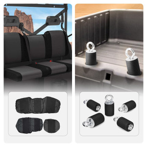 Polaris Ranger XP 1000 Waterproof Seat Cover & 2" Tie Down Anchors - Kemimoto
