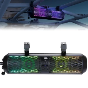 Polaris RZR 18 UTV Sound Bar RGB Bluetooth with 1.56" -2.25" Roll Bar - Kemimoto