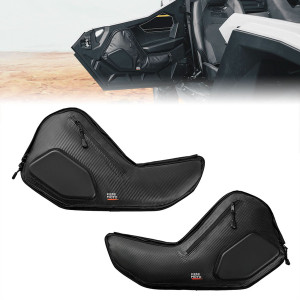 Polaris RZR 6 Q Front Door Bags with Knee Pads - Kemimoto