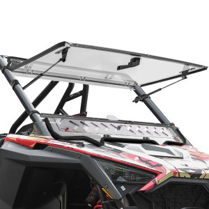Polaris RZR PRO XP Upgraded Flip Windshield with Slide Window - Kemimoto