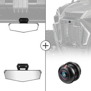Polaris RZR PRO/Turbo Center Rear View Mirror & Front Camera Kit - Kemimoto