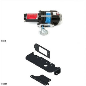 Honda Pioneer 1000 Synthetic 2500LB Winch and Winch Mount Kit - Kimpex