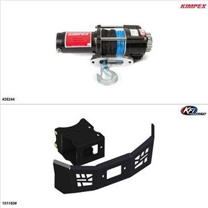 Polaris ACE 900 Synthetic 2500LB Winch and Winch Mount Kit - Kimpex