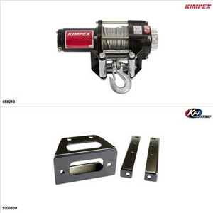 Polaris RZR S 570 Steel 2500LB Winch and Winch Mount Kit - Kimpex