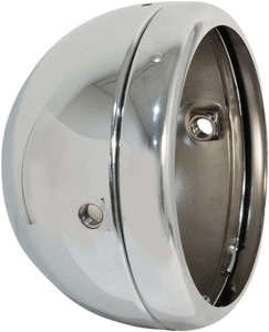 Emgo - 5 3/4" Lucas Style Headlight Shell - Chrome - Lucas Style 5-3/4" Side Mount Headlight Shells - 66-65073 Emgo - 5 3/4" Lucas Style Headlight Shell - Chrome - Lucas Style 5-3/4" Side Mount Headlight Shells - 66-65073