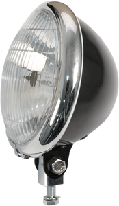 Emgo - 5 3/4" Headlight Assembly - Black/Chrome - 5-3/4" Bates-Style Headlight - 66-84151BCSD Emgo - 5 3/4" Headlight Assembly - Black/Chrome - 5-3/4" Bates-Style Headlight - 66-84151BCSD