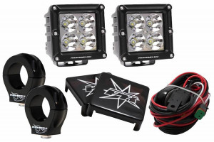 Can-Am Maverick X3 5-Watt Dominator Cube UTV Kit With 1.875" Clamps-Wire Kit Included - Lazer Star Lights