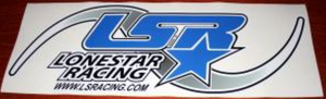Polaris RZR Blue on White UTV Door Sticker - Lonestar Racing