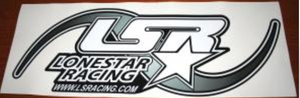 Polaris RZR White on Black UTV Door Sticker - Lonestar Racing