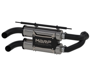 Polaris RZR Stacked Dual Slip on Performance Series Exhaust - MBRP