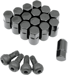 Polaris RZR 570 / 800 / XP 900 Black 3/8" Lug Nut 16 Pack - Moose