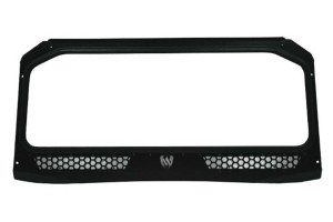 Polaris General Black Vented Full Glass Windshield - Moto Armor