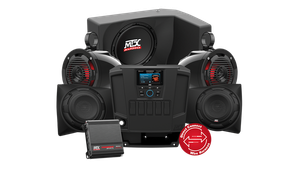 Polaris Ranger 4-Speaker, Dual Amplifier, & Single Subwoofer Audio System - MTX Audio