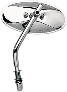 Emgo - Oval Mirror - Chrome Universal Steel Mirror - 20-34830 Emgo - Oval Mirror - Chrome Universal Steel Mirror - 20-34830