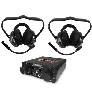 Polaris Ranger 2 Person Compact Intercom System w/ Behind The Head Headsets - NavAtlas