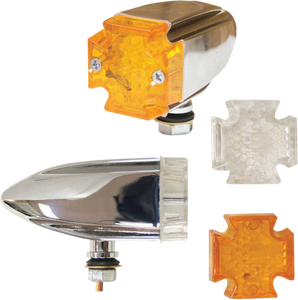 Emgo - LED Maltese Deco Lights - Amber and Clear Lens - LED Maltese Deco Lights - 61-99150