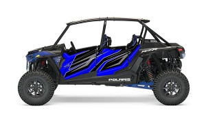 Polaris RZR Turbo S Polaris Blue Graphic Traditional Door - Pro Armor