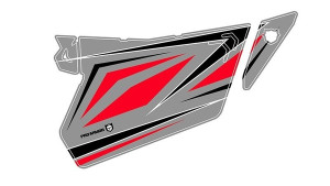 Polaris RZR XP 1000 / Turbo Traditional Door Graphic Ghost Grey Dynamix - Pro Armor