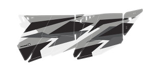 Polaris RZR XP 4 1000 / Turbo Stealth Door Graphic White Pearl & Ride Command - Pro Armor