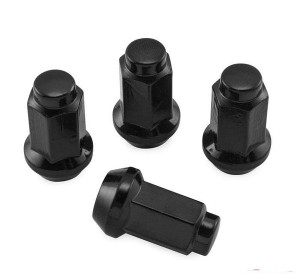 Can-Am Offroad Standard Lug Nuts 3/8" x 24 TPI Black Box of 4 - QuadBoss