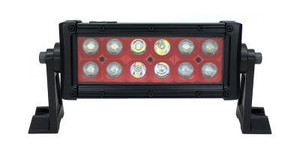 Can-Am 8 Inch Led Light Bar Dual Row 36 Watt Combo Red Reflector Ultra Color Series - Quake LED